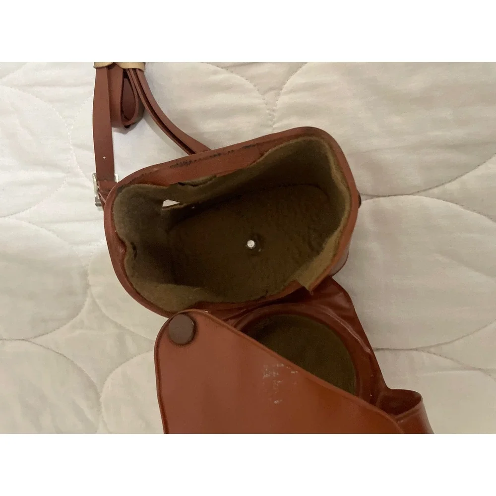 Vintage Agfa Brown Leather Camera Case Made in Germany with Strap Ever-Ready
